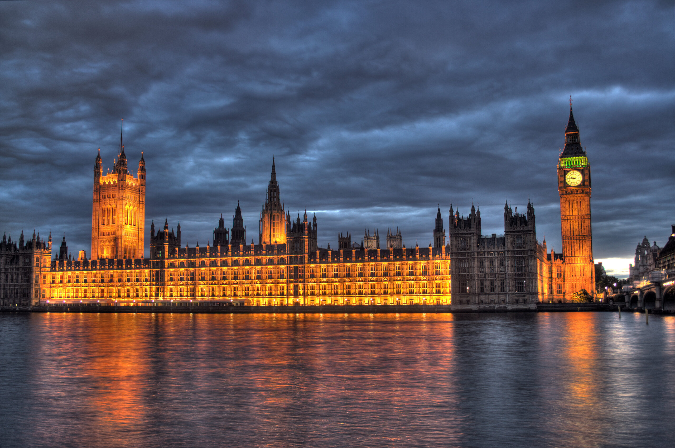 The Palace of Westminster in London